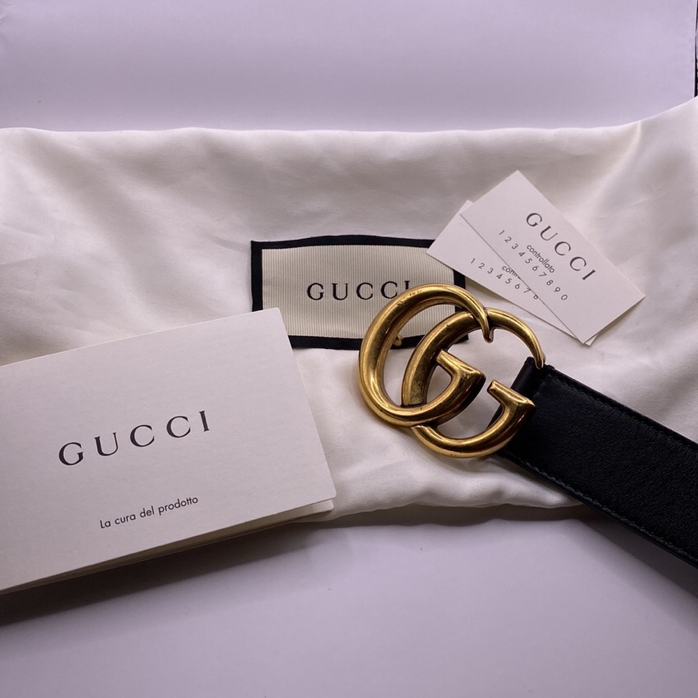 GUCCI gg marmont belt size 80, Excellent condition 💯 authentic